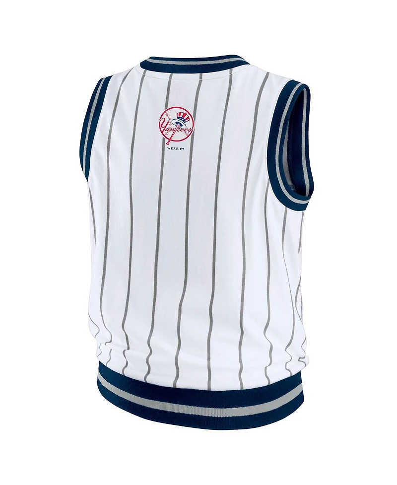 Wear By Erin Andrews Women's White New York Yankees Sporty Tank Top