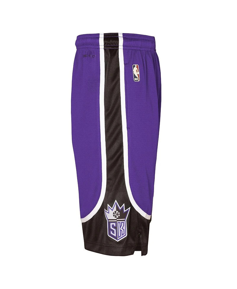 Nike Big Boys and Girls Purple Sacramento Kings 2024/25 City Edition Swingman Performance Shorts