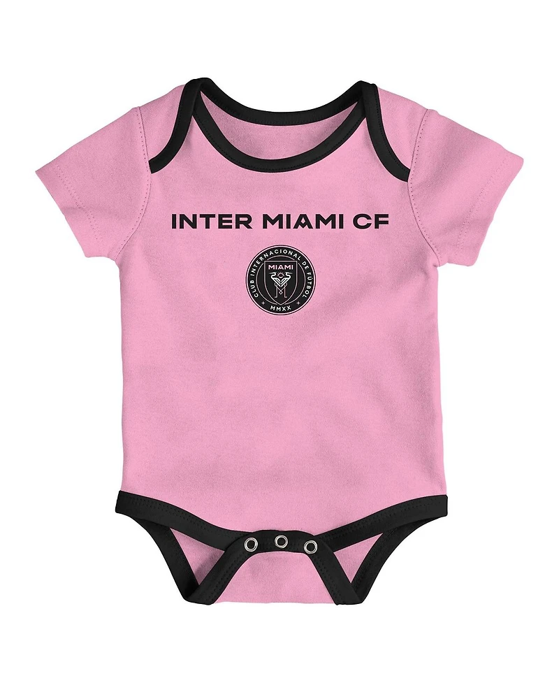 Outerstuff Newborn Inter Miami Cf Loyal Buddies Bodysuit 3-Pack