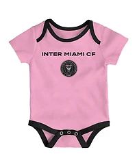Outerstuff Newborn Inter Miami Cf Loyal Buddies Bodysuit 3-Pack