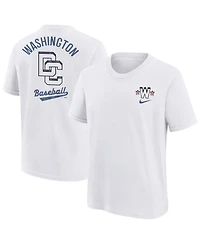 Nike Big Boys and Girls White Washington Nationals 2025 City Connect T-Shirt