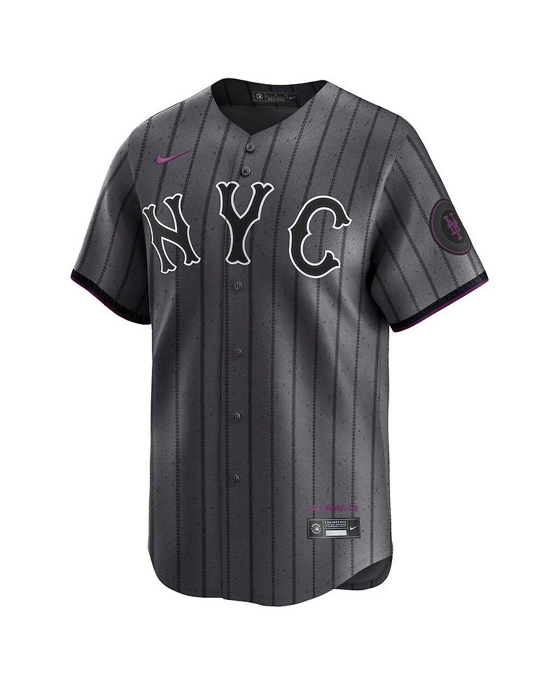 Nike Men's Pete Alonso Gray New York Mets City Connect Limited Jersey