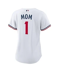 Nike Women's White Minnesota Twins 1 Mom Home Replica Jersey
