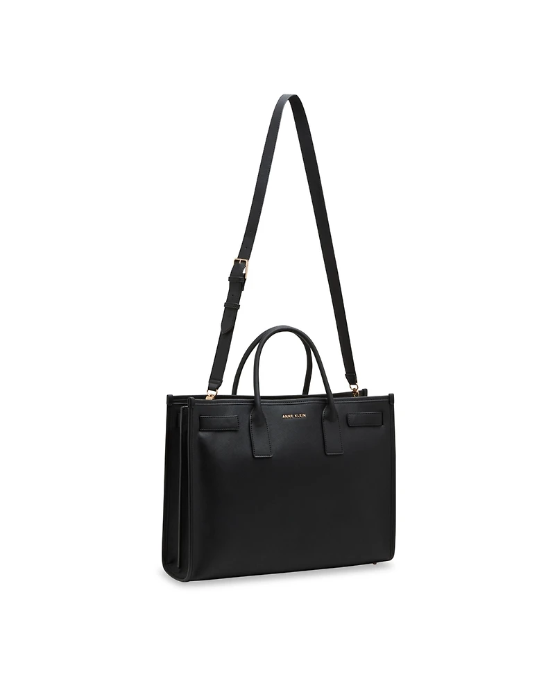 Anne Klein 3 Piece Work Bridge Snap Tote Bag