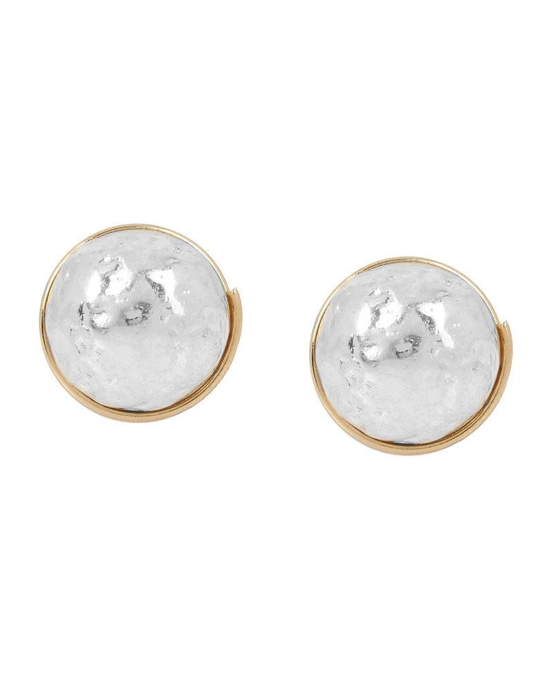Robert Lee Morris Soho Two-Tone Bead Stud Earrings