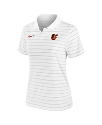 Nike Women's White Baltimore Orioles Authentic Collection Victory Performance Polo Shirt