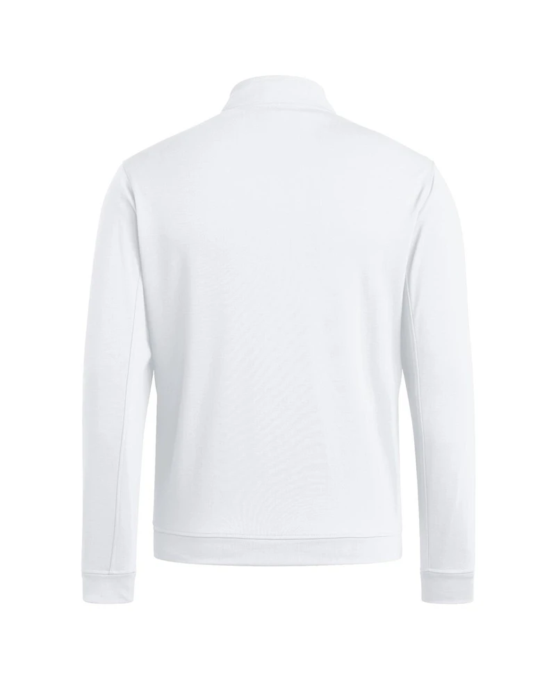 Adidas Men's White Nebraska Huskers Elevated Quarter-Zip Jacket