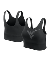 Nike Women's Black West Virginia Mountaineers Performance Longline Sports Bra