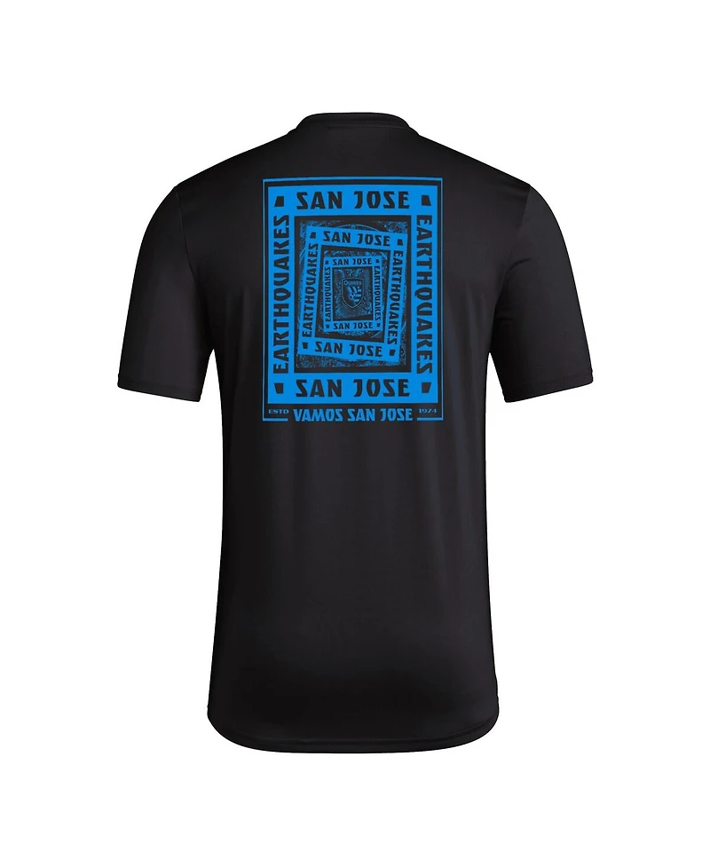 Adidas Men's Black San Jose Earthquakes Local Wrap T-Shirt