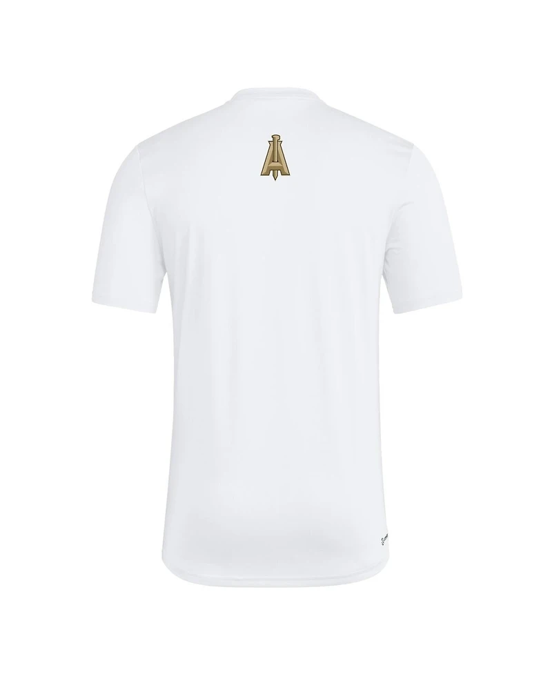 Adidas Men's White Atlanta United Fc 2025 Jersey Hook Aeroready T-Shirt