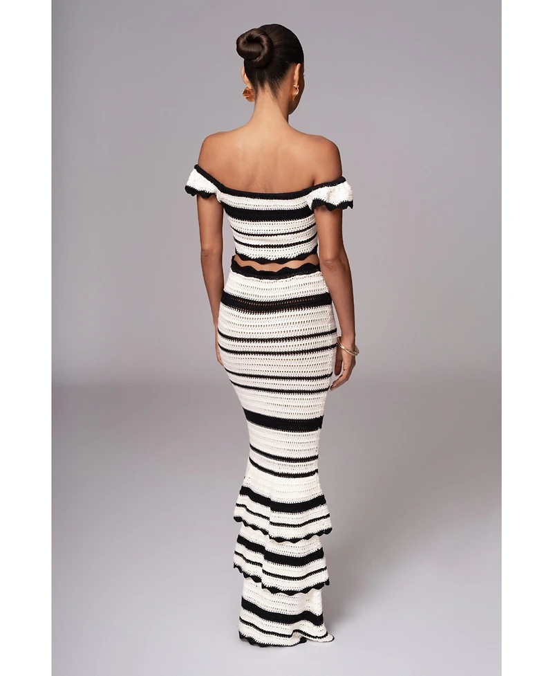 Jluxlabel Women's Corazon Ruffle Skirt Set