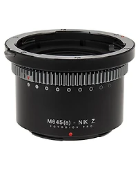 Fotodiox Pro Lens Mount Adapter for Mamiya 645 (M645) Mount Af/Af-d Lenses to Nikon Z-Mount Mirrorless Camera Bodies
