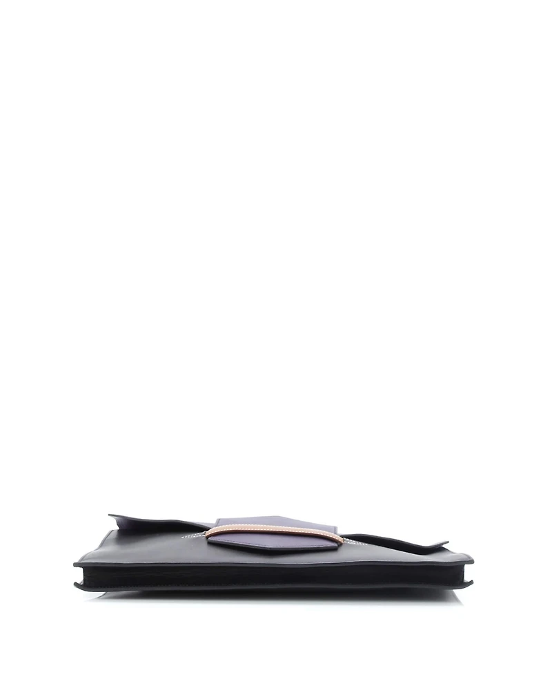 Pre-Owned Hermes Medium Faco Shoulder Bag Evercolor