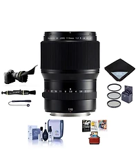 Fujifilm Gf 110mm f/2 R Lm Wr Lens, Bundle with ProOptic 77mm Filter Kit, Flex Lens Shade, Lens Wrap, LensPen Cleaner, Lens Cap Tether, Cleaning Kit,