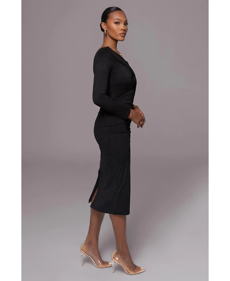 Dayanna Suede Midi Dress