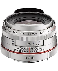 Pentax Smcp-da 15mm f/4 Ed Al Hd Lens for Dslr Cameras, Silver