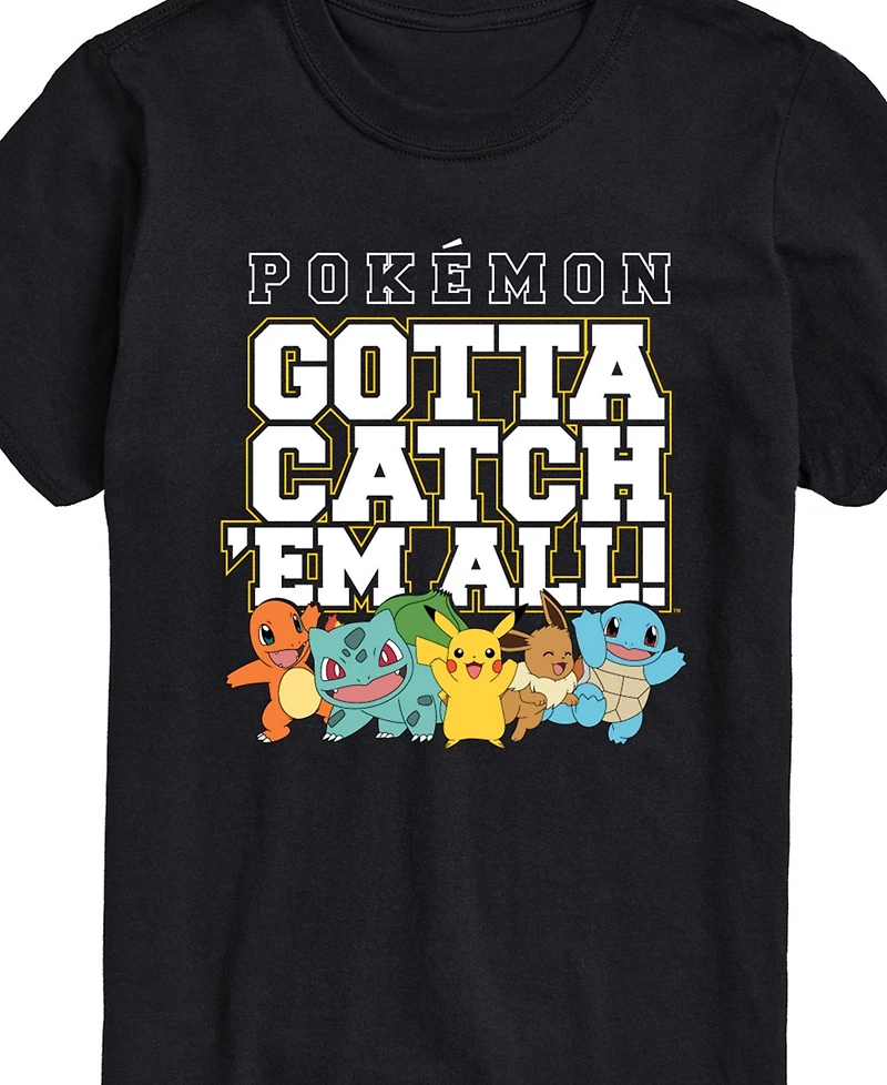 Airwaves Men's Pokemon Gotta Catch All Short Sleeve T-Shirt