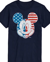 Airwaves Men's Disney Mickey Mouse American Short Sleeve T-Shirt
