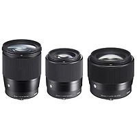 Sigma 16mm, 30mm, 56mm f/1.4 Dc Dn Contemporary 3-Lens Kit for Micro Four Thirds