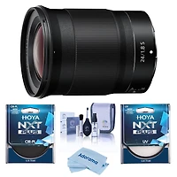 Nikon Nikkor Z 24mm f/1.8 S Lens, Bundle with Hoya Nxt Plus 72mm Uv+Cpl Filter Kit, Cleaning Kit, Cleaning Cloth