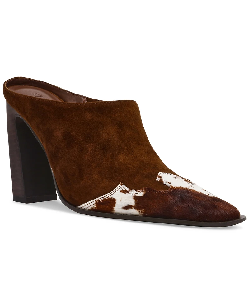 Steve Madden Women's Houston High-Heel Snip-Toe Western Mule Pumps