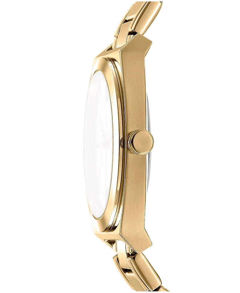 Dkny Women's Broadway Maxi Gold-Tone Stainless Steel Bracelet Watch, 38mm