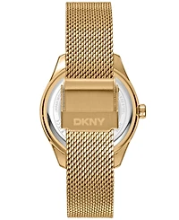 Dkny Women's Astoria Gold-Tone Stainless Steel Bracelet Watch, 34mm