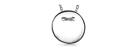 Bling Jewelry Minimalist Geometric Monogram Disc Pendant Necklace in Sterling Silver