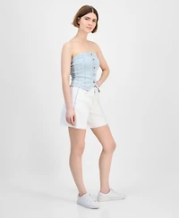 And Now This Women's High-Rise Stud-Trim Denim Shorts, Exclusively at Macy's