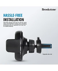 Brookstone 10W Wireless Charging 360 Degree Rotatating Secure Car Vent Mount