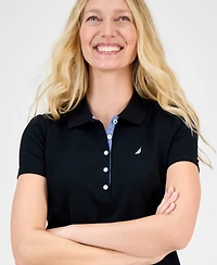 Nautica Jeans Women's Short-Sleeve Polo-Collar Shirt