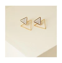 Sohi Women's Gold Plated Designer Stone Drop Earrings