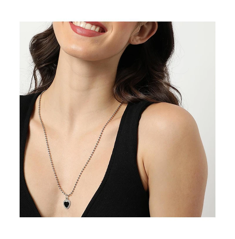 Sohi Women's Silver Plated Designer Necklace