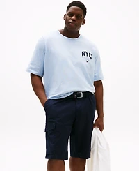 Tommy Hilfiger Men's Big & Tall Short Sleeve Crewneck Nyc Script Logo T-Shirt