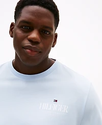 Tommy Hilfiger Men's Big & Tall Short Sleeve Crewneck Stack Logo T-Shirt