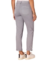 Democracy Petite "Ab"solution High-Rise Utility Jeans