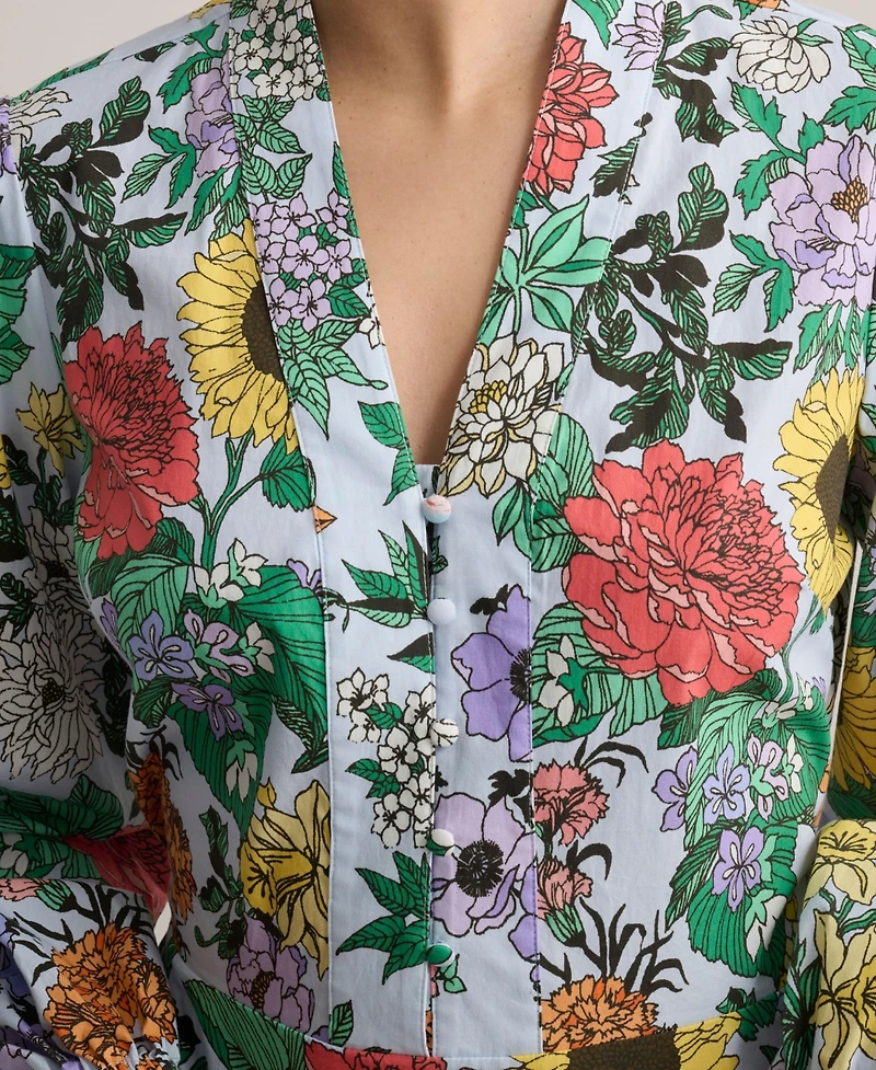 UNTUCKit Women's Stretch Cotton Floral Lucia Dress
