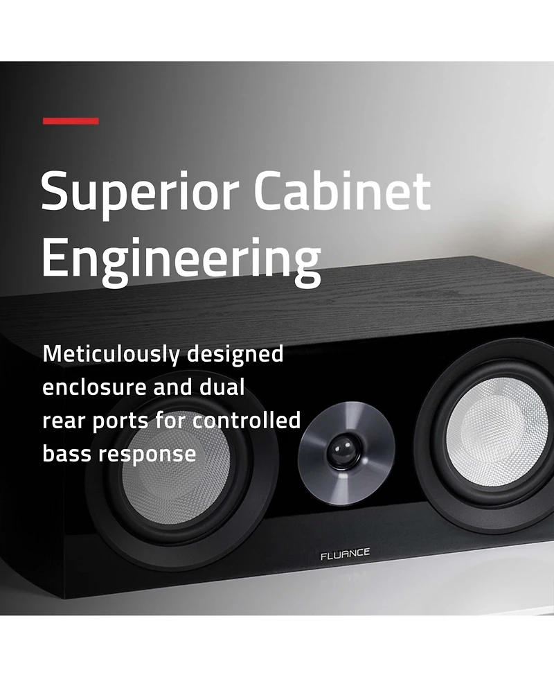 Fluance Reference Surround Sound Home Theater 5.0 Channel Speaker System including 3-Way Floorstanding Floorstanding Towers, Center Channel, and Rear