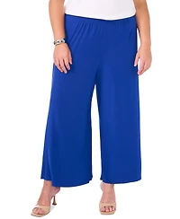 Vince Camuto Plus Solid Pull-On Wide-Leg Pants