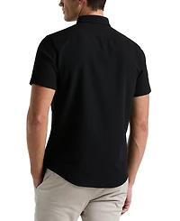 Perry Ellis Men's Slim-Fit Stretch Solid Button-Down Seersucker Shirt