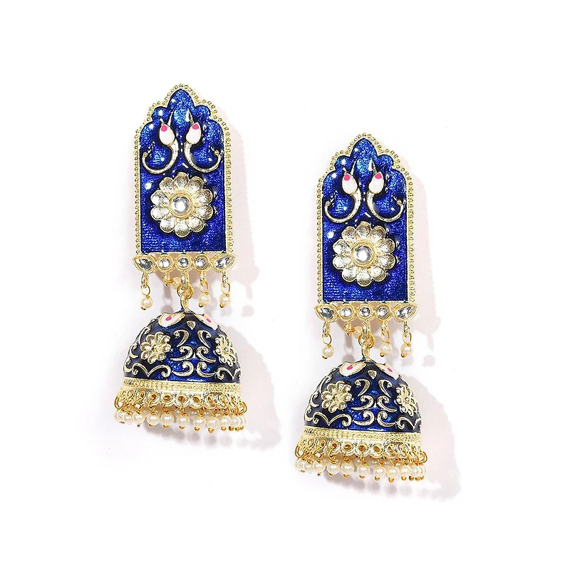 Sohi Women's Floral Drop Earrings