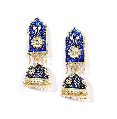 Sohi Women's Floral Drop Earrings