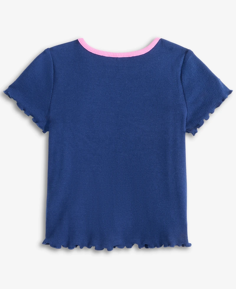 Toddler Girls Ny Pretzel Ribbed Tee, Exclusively at Macy's