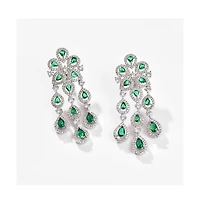 Sohi Women's Silver Plated Designer Stone Jewellery Set