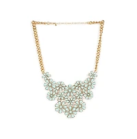 Sohi Women's Gold Plated Designer Stone Necklace