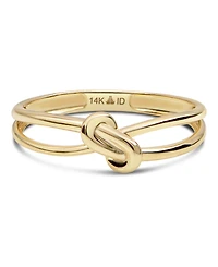 Devata Love Knot Ring in 14K Gold, Size 7, approx. 1.8 grams.