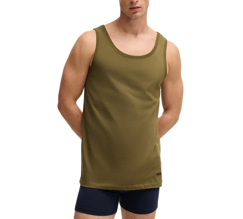 Hugo Boss Men's Classic Tank Tops, 3-Pack