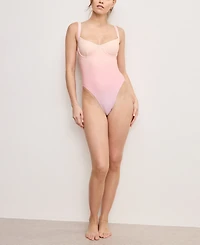 Good American Women's Sunset Show-Off Underwire One-Piece Swimsuit