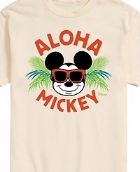 Airwaves Men's Disney Aloha Mickey Summer Short Sleeve T-Shirt