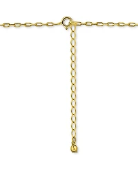 Giani Bernini Cubic Zirconia Triple Horn Pendant Necklace 18k Gold-Plated Sterling Silver (also Silver), 16" + 2" extender, Exclusively